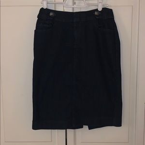 Banana Republic Dark Jean Pencil Skirt